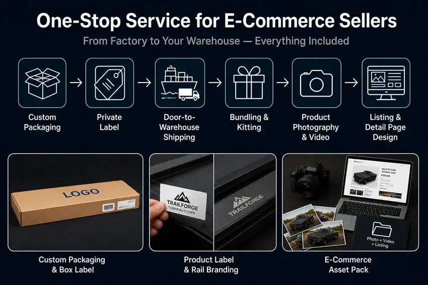 Low Profile Hard Quad-Fold Tonneau Cover for GMC Sierra