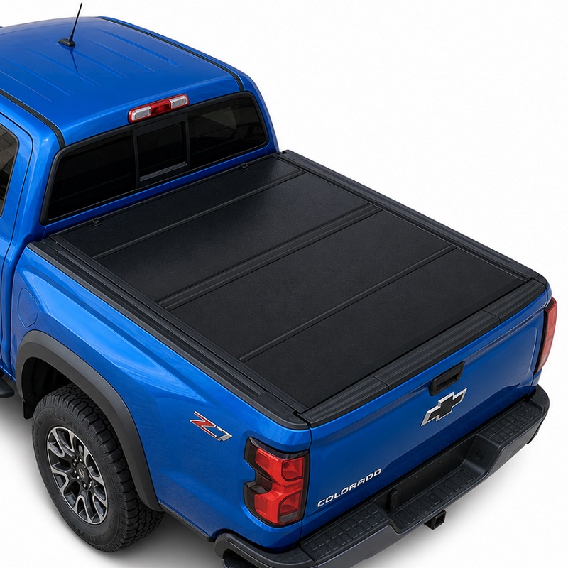 Низкопрофильный жесткий четырехкратный чехол на багажник Chevy Colorado