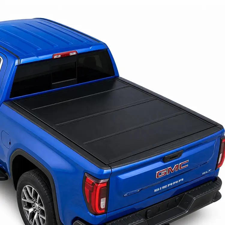 Низкопрофильный жесткий четырехкратный чехол багажника для GMC Sierra